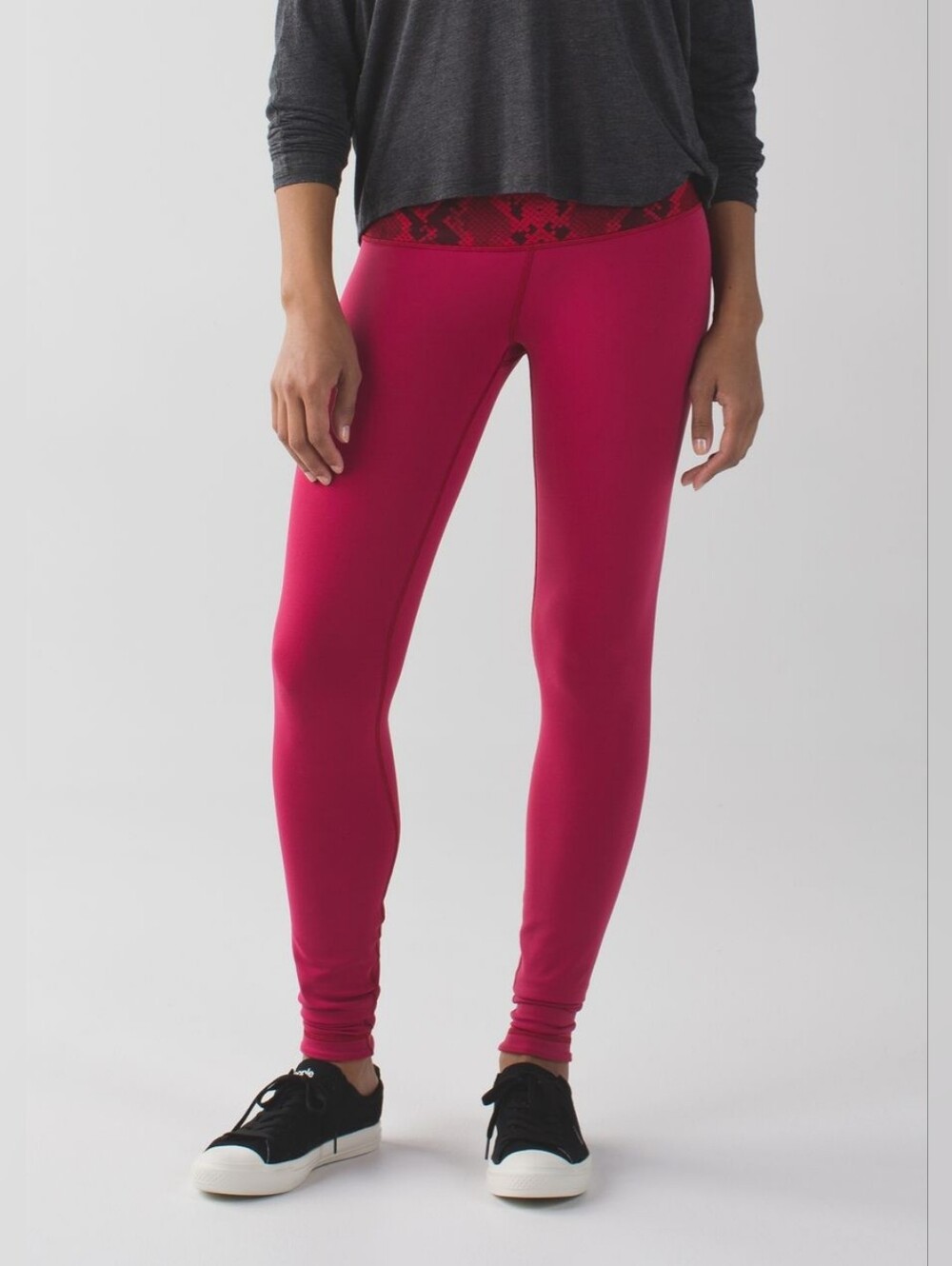 5 For $25✨️Lululemon Wunder Under Reversible Red Orange Leggings Tights Small 6